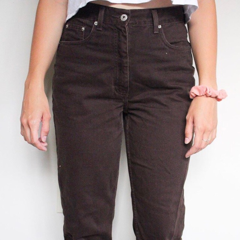 Chocolate Brown Mom Jeans